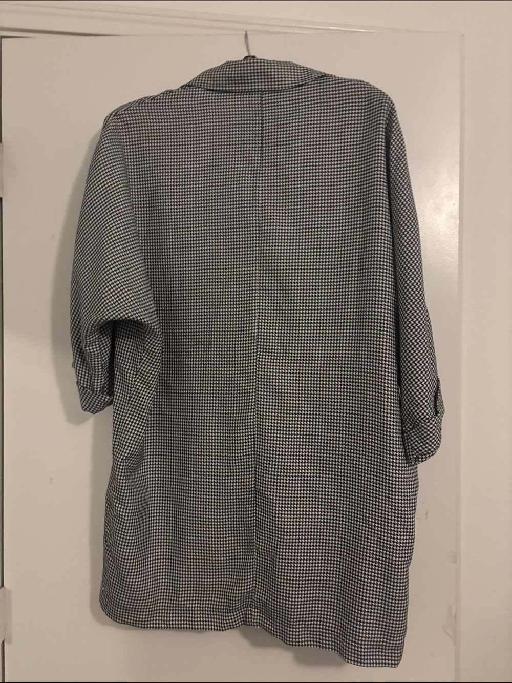 Forever 21 Black & White Houndstooth Coat - Picture 3 of 3